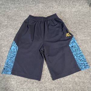 And1 Shorts Boys XL (14-16) Navy Blue Graphic Basketball Pull On Athletic Play